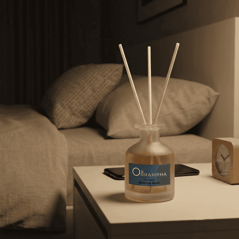 โหมด Off-Grid Bedtime Mode — ก้านไม้หอมหัวเตียง